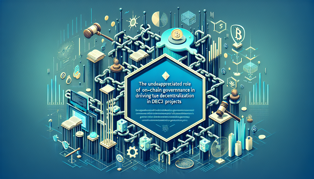 The Underappreciated Role of On-Chain Governance in Driving True Decentralization in DeFi Projects