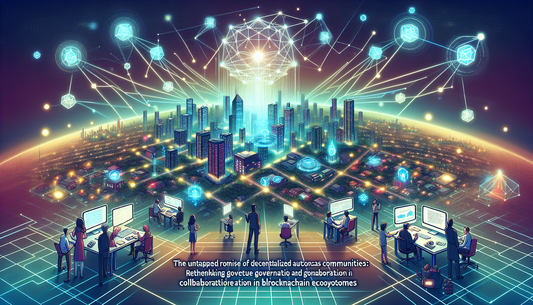 The Untapped Promise of Decentralized Autonomous Communities: Rethinking Governance and Collaboration in Blockchain Ecosystems