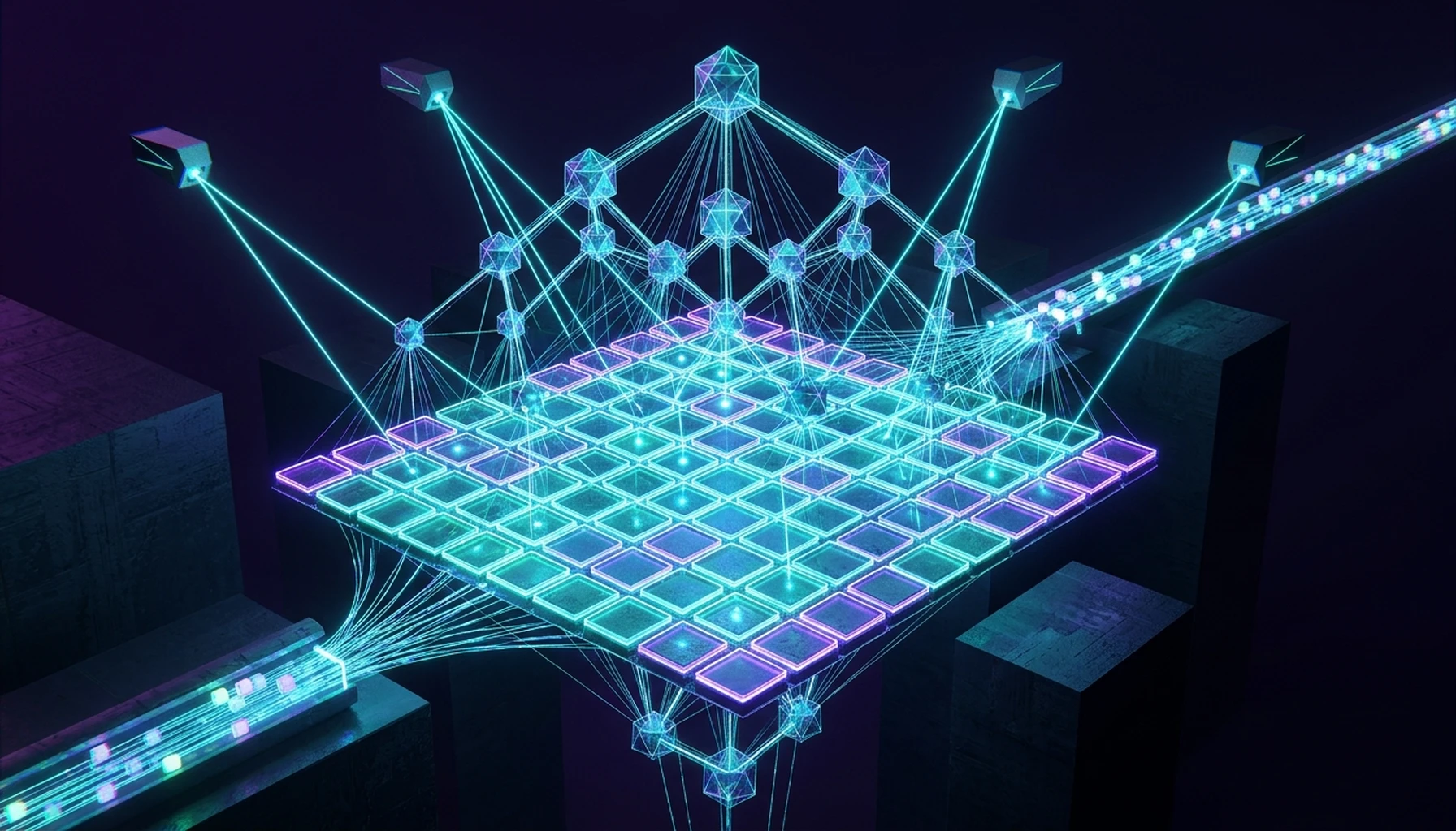Celestia DA Architecture: Namespaced Merkle Trees (NMTs), 2D Reed-Solomon Erasure Coding, Light Node DAS, and Blobstream - architectural visualization